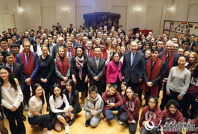 中国驻法国大使馆举办“留学中国·友谊长存”新年招待会